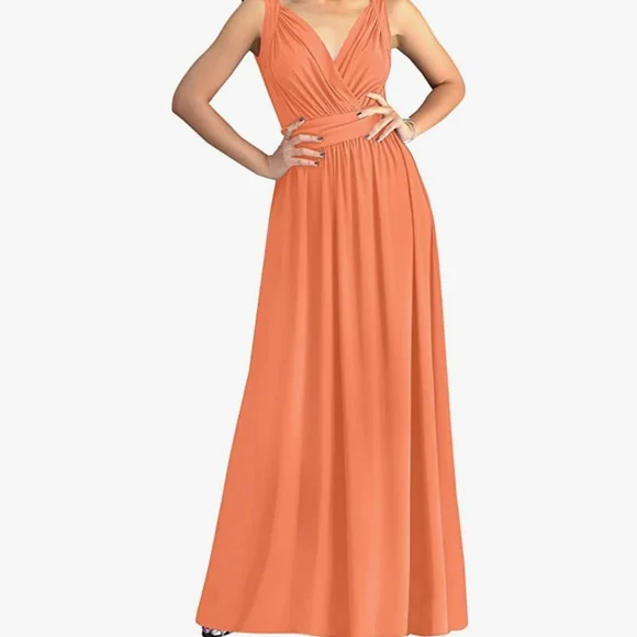 koh koh bridesmaid dresses KOH KOH Womens Sexy Cap Short Sleeve V-Neck Flowy Cocktail Gown, Size   Vanessa Jane